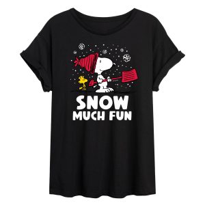 Peanuts - Snow Much Fun - Women's Oversized T-Shirt