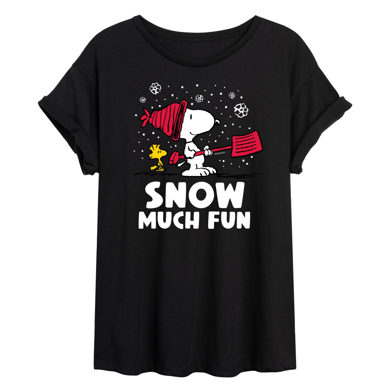 Peanuts - Snow Much Fun - Women's Oversized T-Shirt