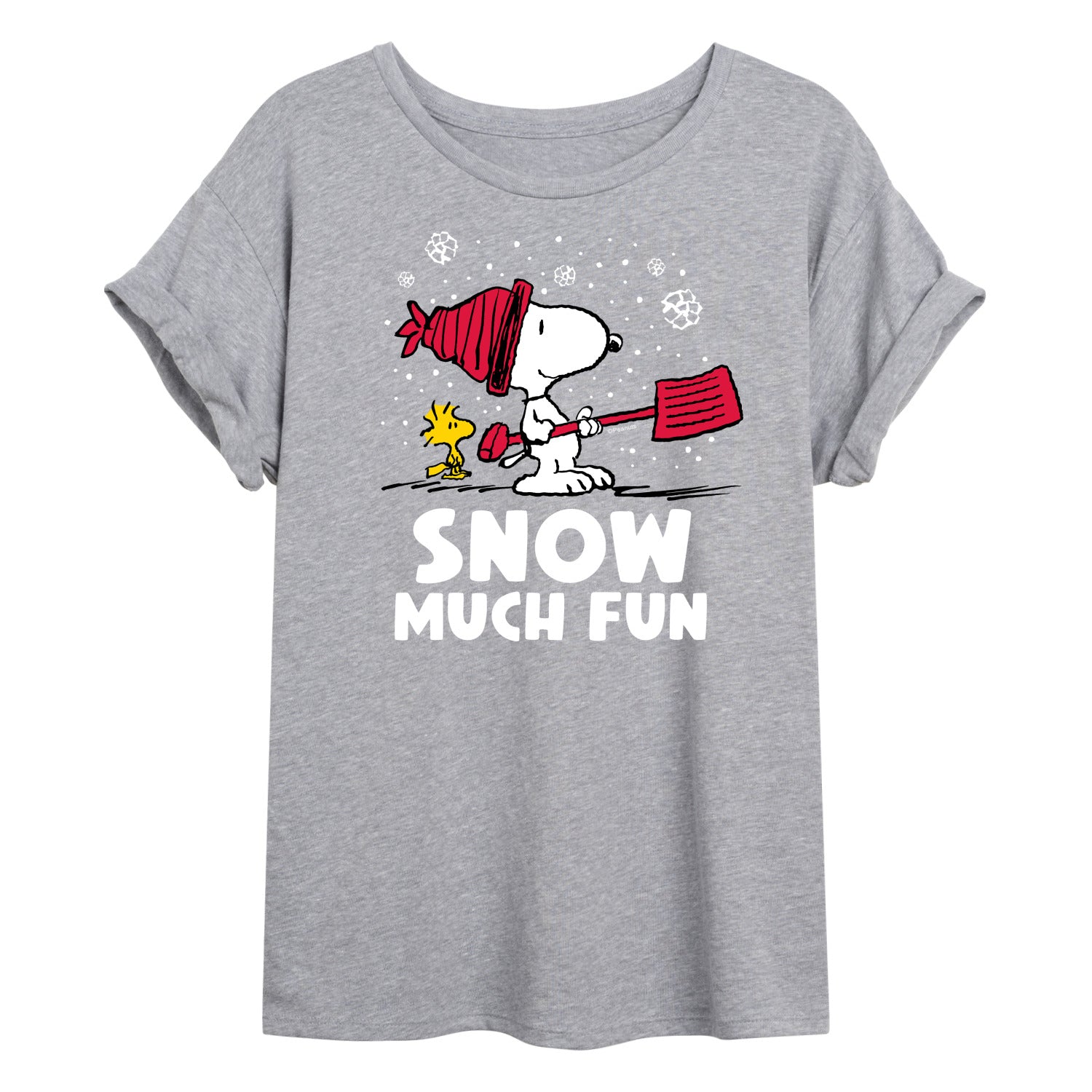 Peanuts - Snow Much Fun - Women's Oversized T-Shirt - Image 2