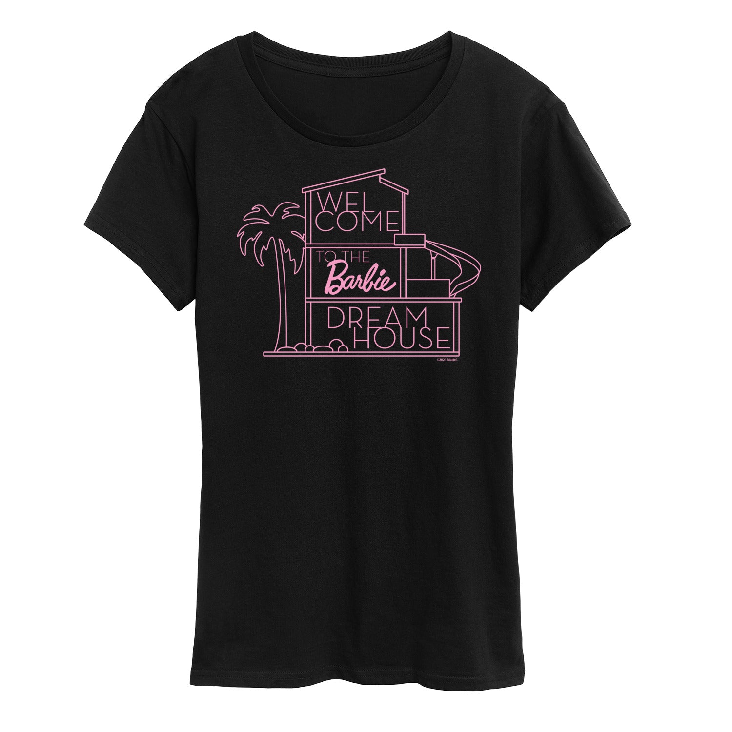 Barbie - Welcome to the Barbie Dream House - Women's Short Sleeve Graphic T-Shirt