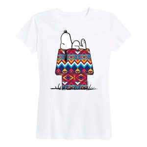 Peanuts - Snoopy Western Blanket Fill - Women's Short Sleeve Graphic T-Shirt