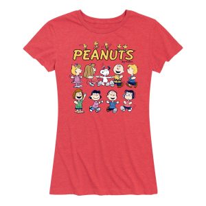 Peanuts - Peanuts Characters - Women's Short Sleeve Graphic T-Shirt