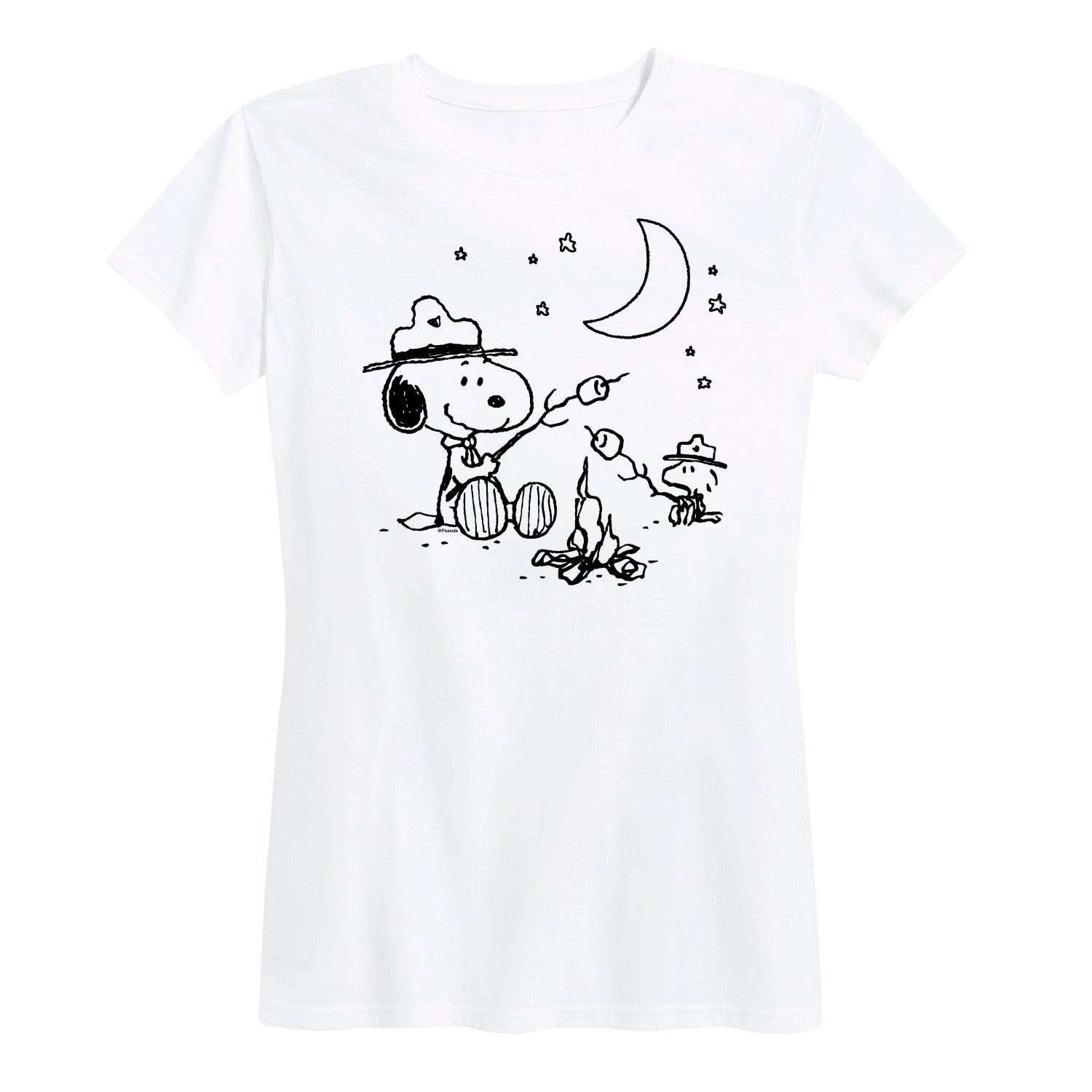Peanuts - Snoopy Camping - Women's Short Sleeve Graphic T-Shirt