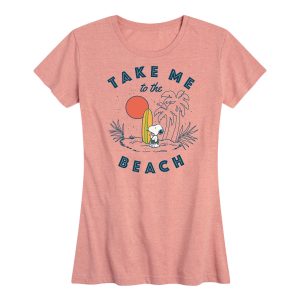 Peanuts - Take Me To The Beach - Women's Short Sleeve Graphic T-Shirt