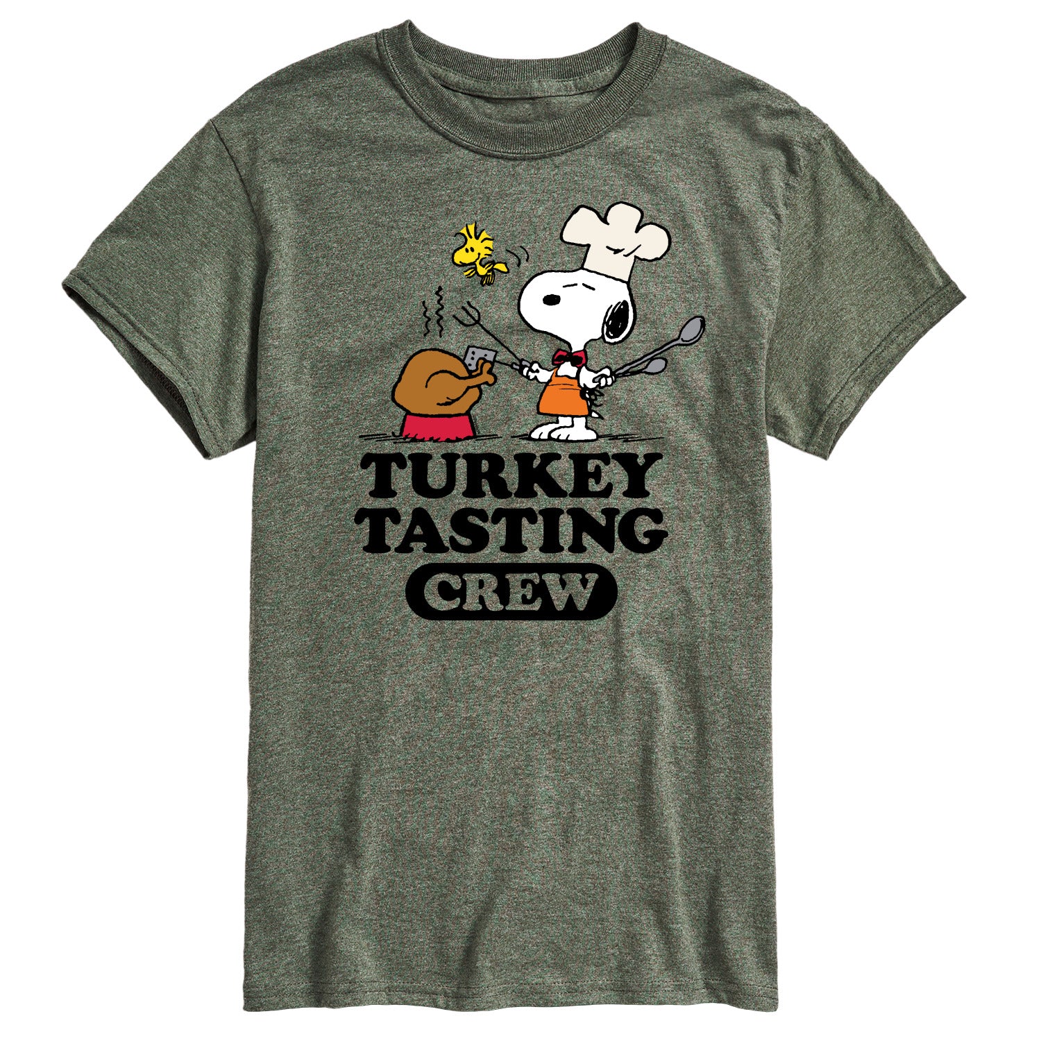 Peanuts - Turkey Tasting Crew - Men's Short Sleeve Graphic T-Shirt - Image 2
