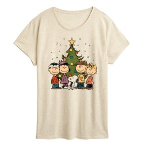 Peanuts - Peanuts Christmas Group - Women's Short Sleeve Graphic T-Shirt