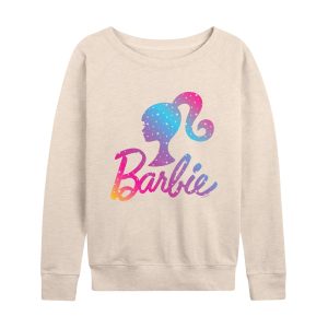 Barbie - Holidays & Christmas - Ombre Iconic Logo - Women's Lightweight French Terry Long Sleeve Shirt