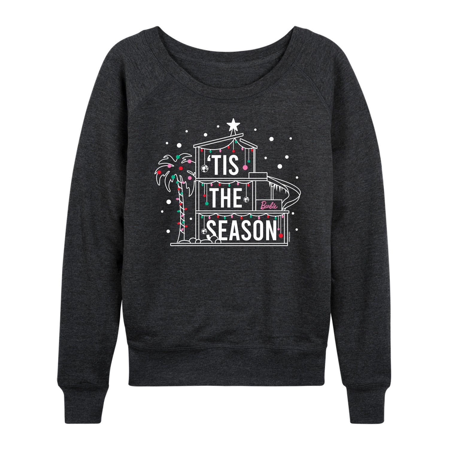 Barbie - Holidays & Christmas - Tis The Season In The Dreamhouse - Women's Lightweight French Terry Long Sleeve Shirt
