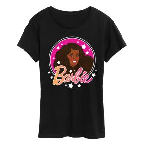 Barbie - Retro Barbie Logo -Adult Women's Short Sleeve Graphic T-Shirt