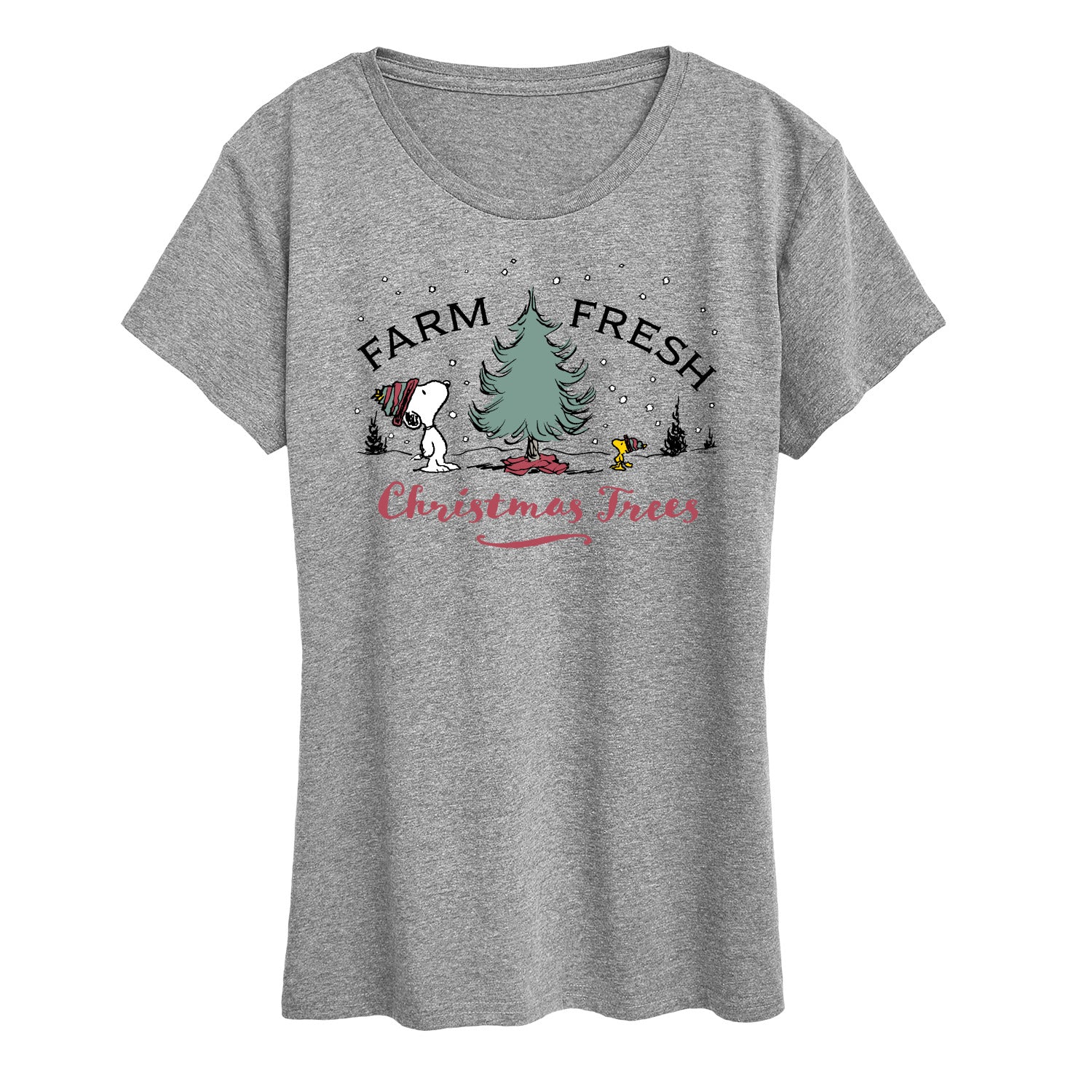 Peanuts - Farm Fresh Trees - Women's Short Sleeve Graphic T-Shirt - Image 2