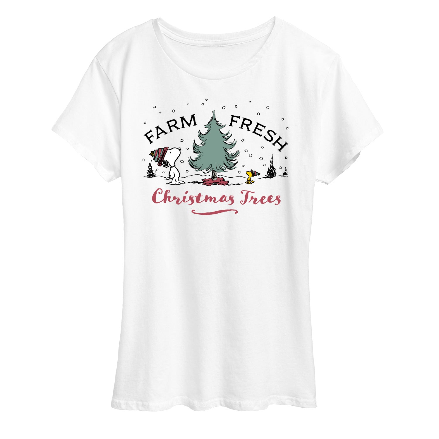Peanuts - Farm Fresh Trees - Women's Short Sleeve Graphic T-Shirt