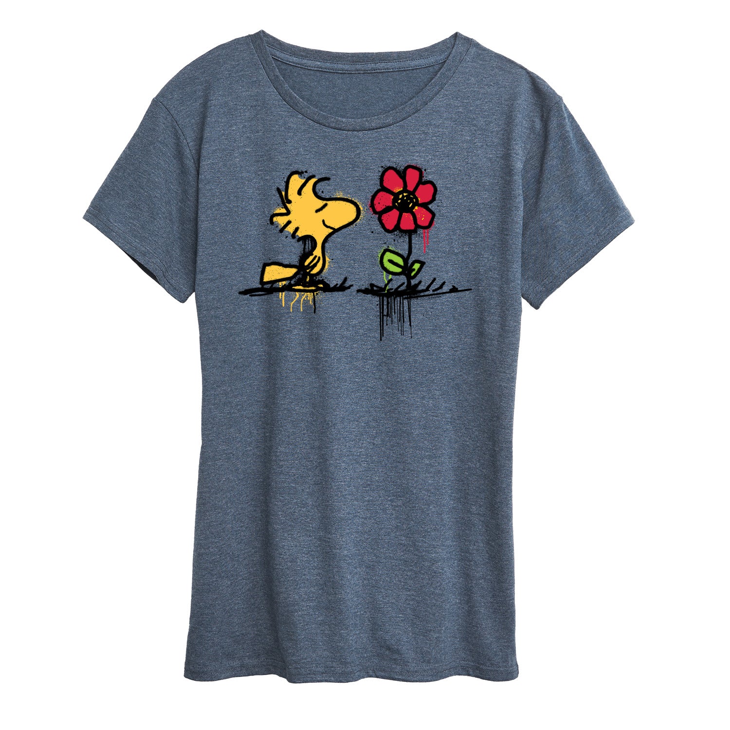 Peanuts - Woodstock Rose - Women's Short Sleeve Graphic T-Shirt - Image 2
