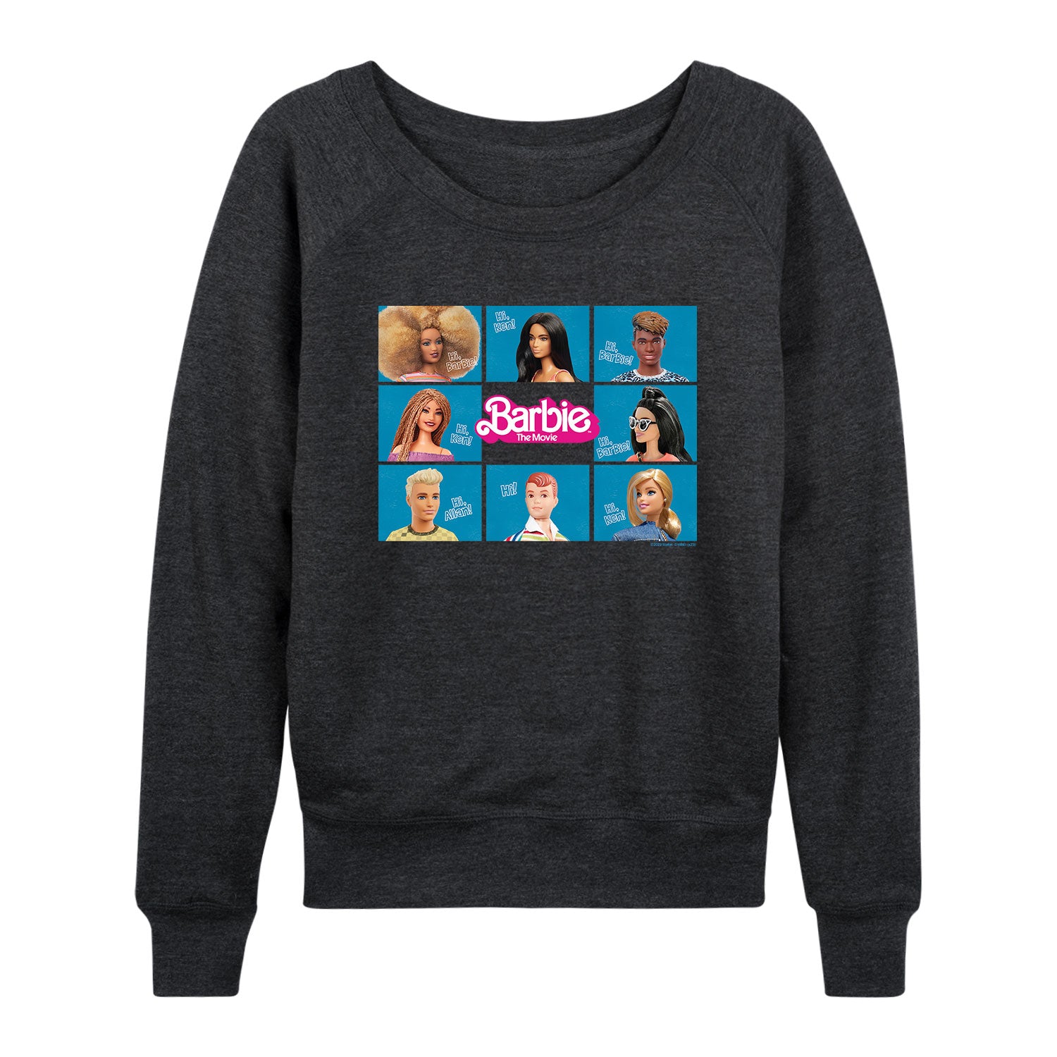 Barbie the Movie - Barbie. Ken. & Allan - Women's Lightweight French Terry Long Sleeve Shirt