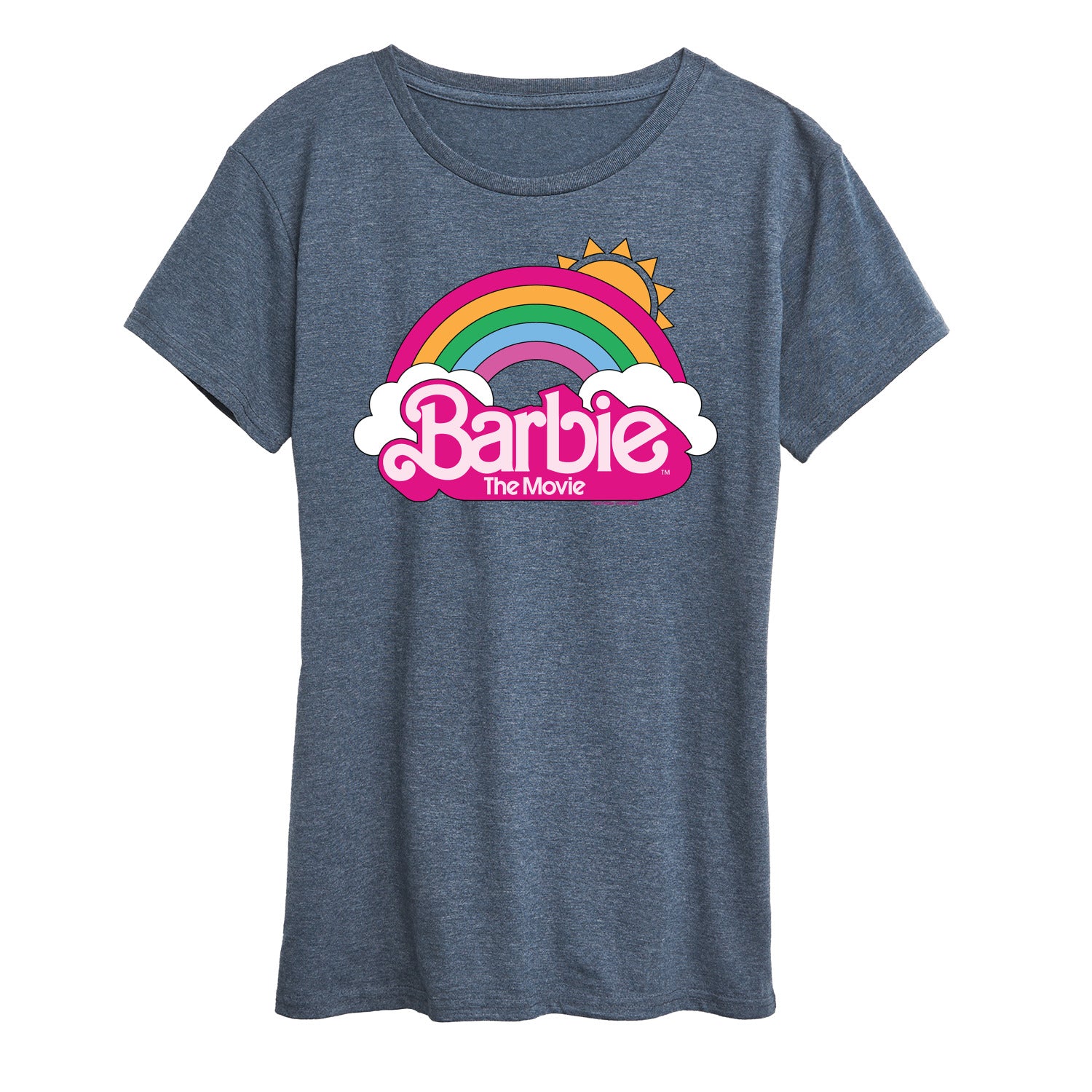 Barbie the Movie - Barbie Logo Rainbow - Women's Short Sleeve Graphic T-Shirt - Image 2