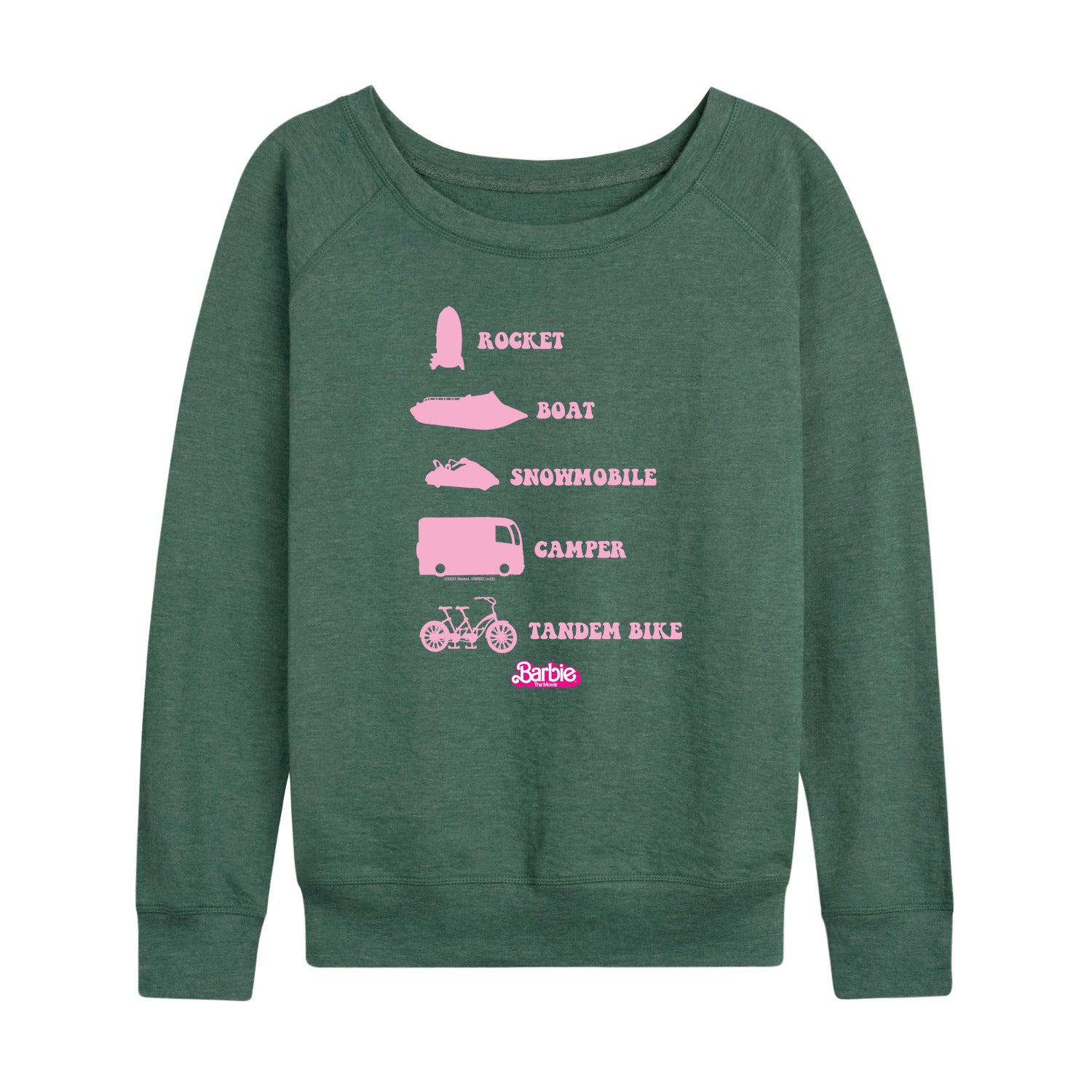 Barbie the Movie - Barbie Vehicles - Women's Lightweight French Terry Long Sleeve Shirt - Image 2