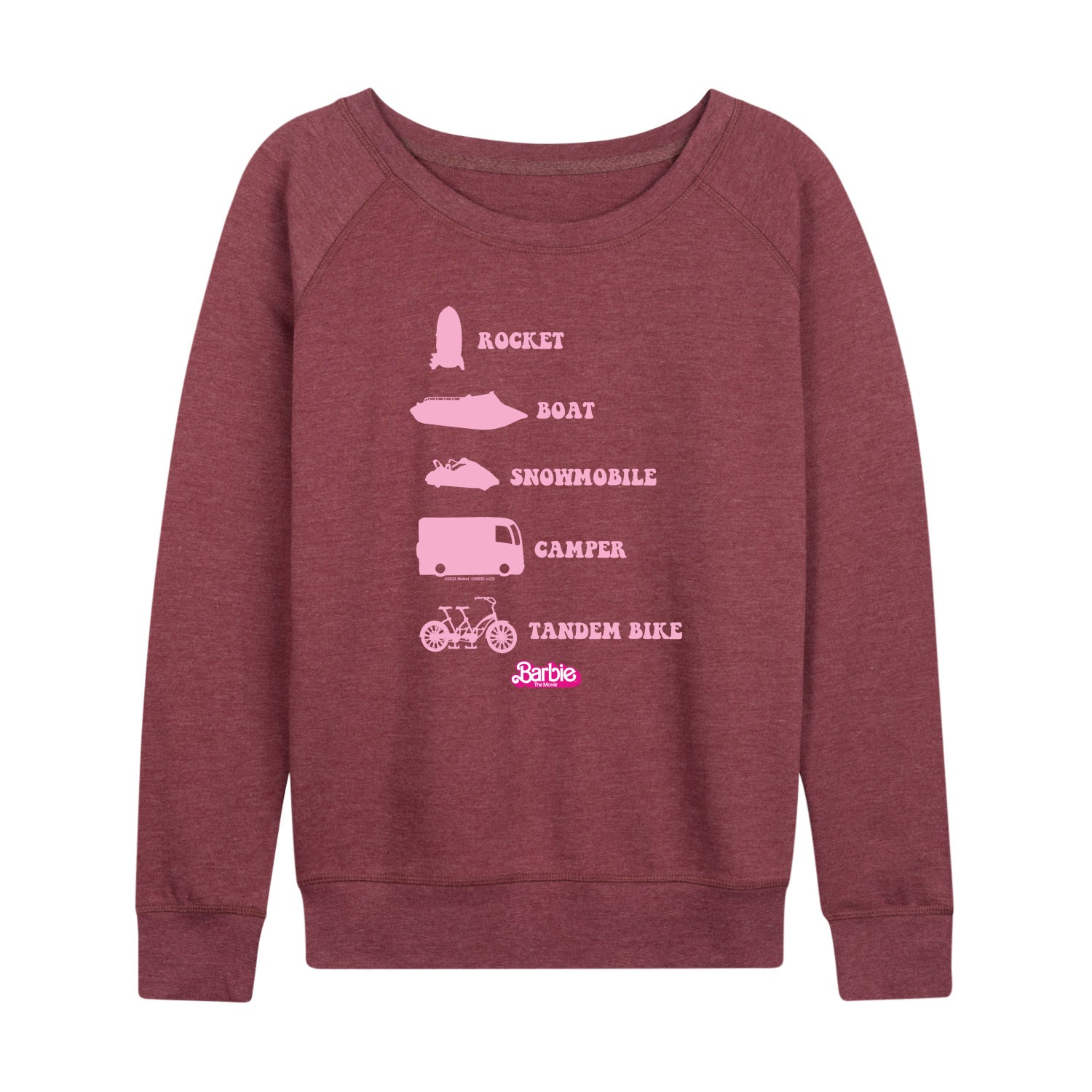 Barbie the Movie - Barbie Vehicles - Women's Lightweight French Terry Long Sleeve Shirt - Image 3