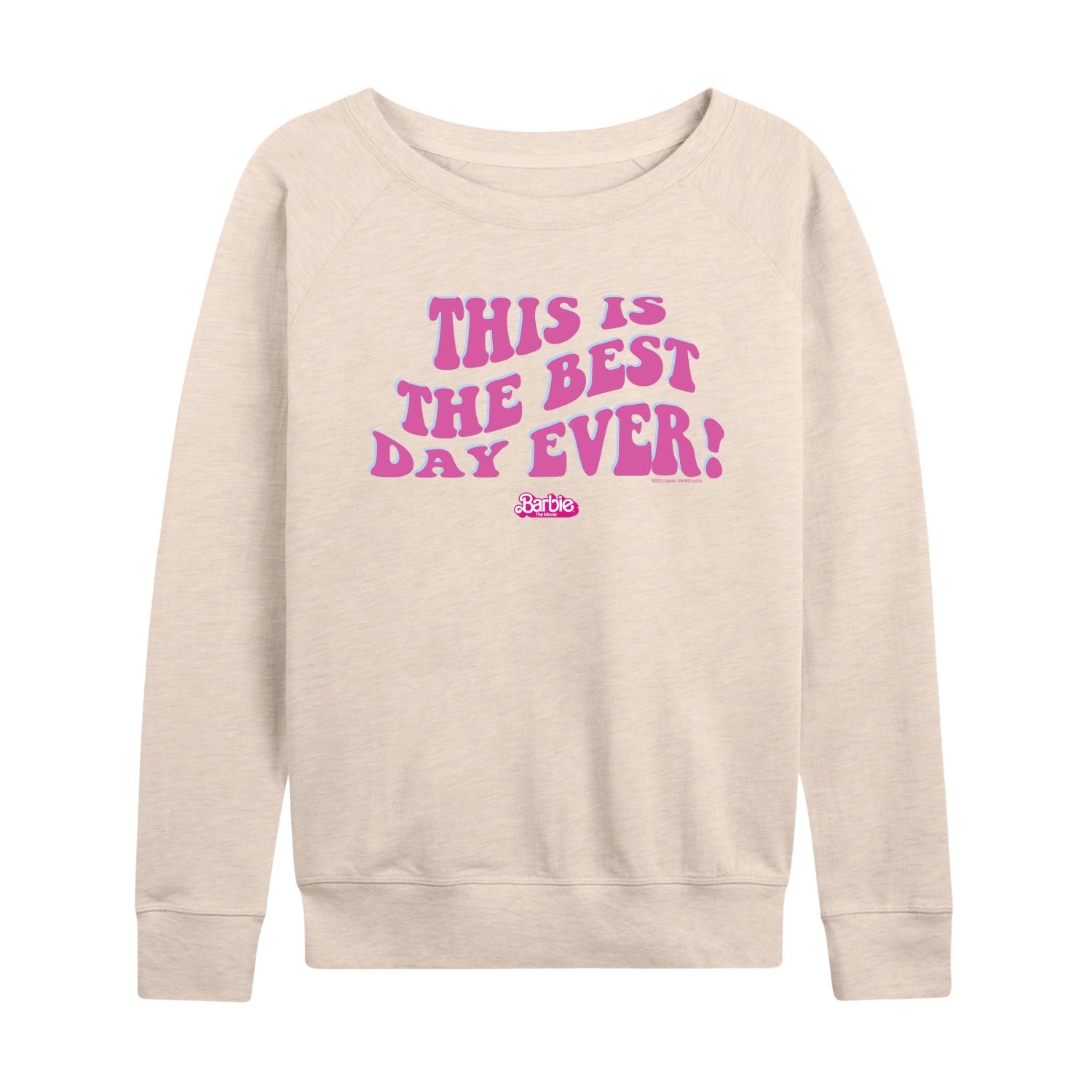 Barbie the Movie - Best Day Ever - Women's Lightweight French Terry Long Sleeve Shirt