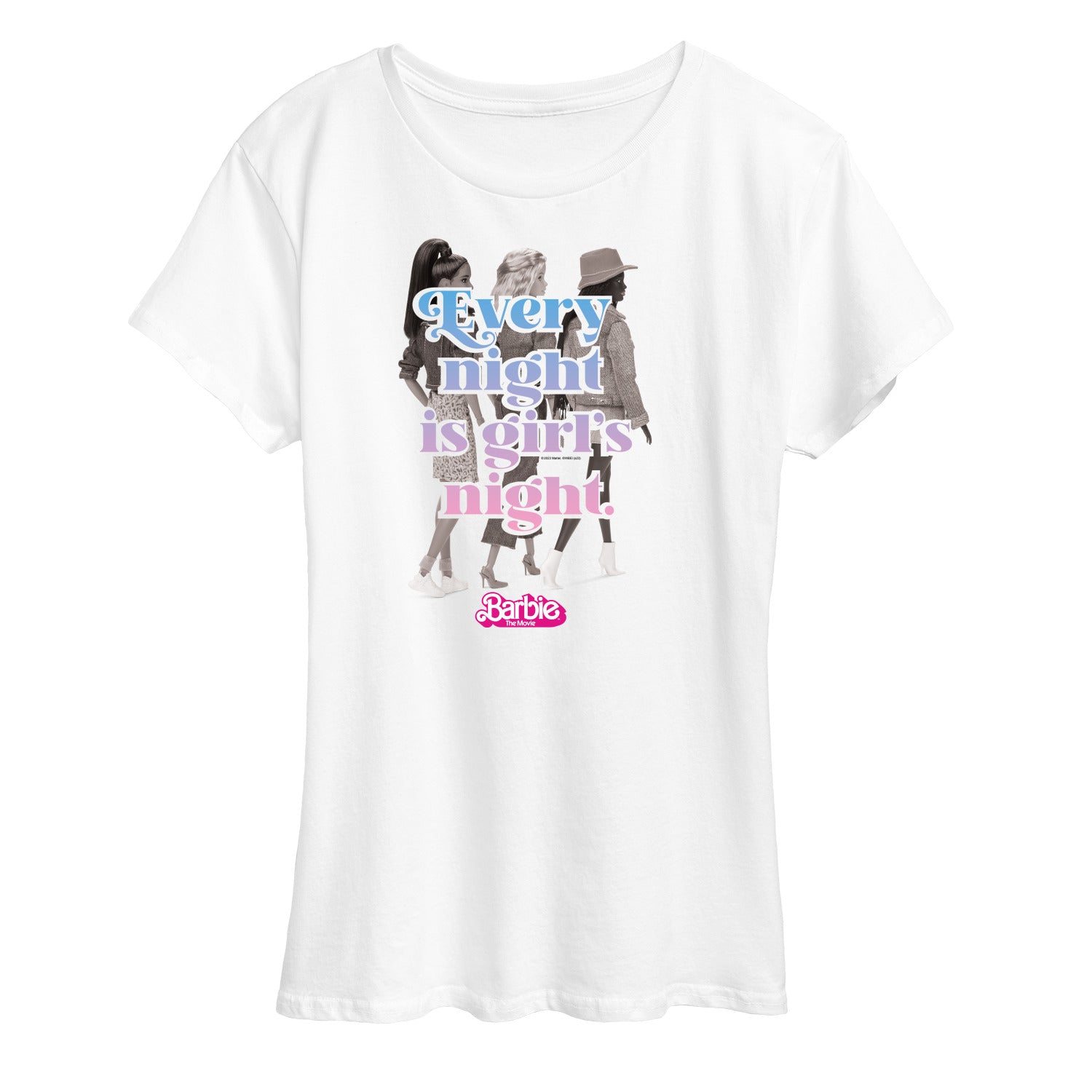 Barbie - Every Night Is Girls Night - Women's Short Sleeve Graphic T-Shirt - Image 3