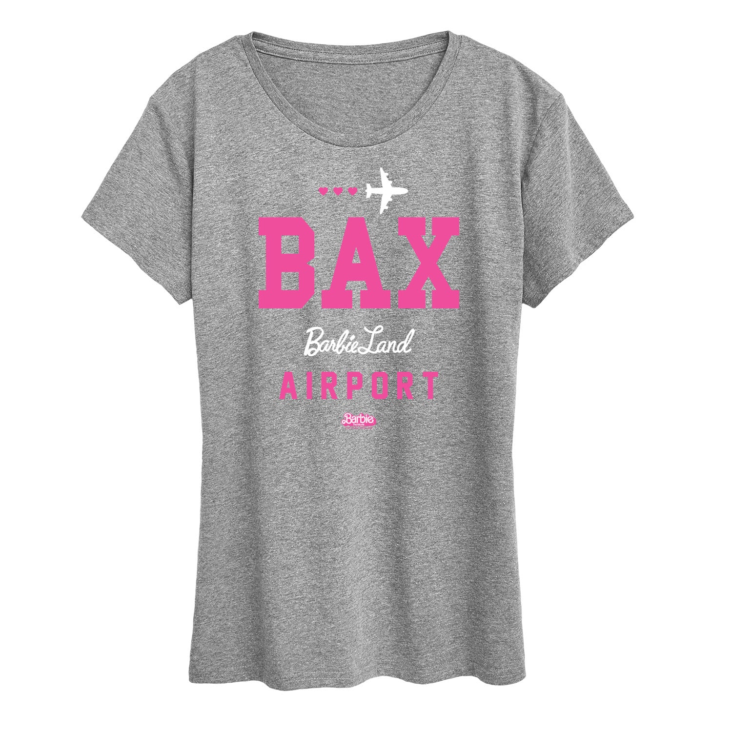 Barbie the Movie - BAK - Barbie Land Airport - Women's Short Sleeve Graphic T-Shirt - Image 3