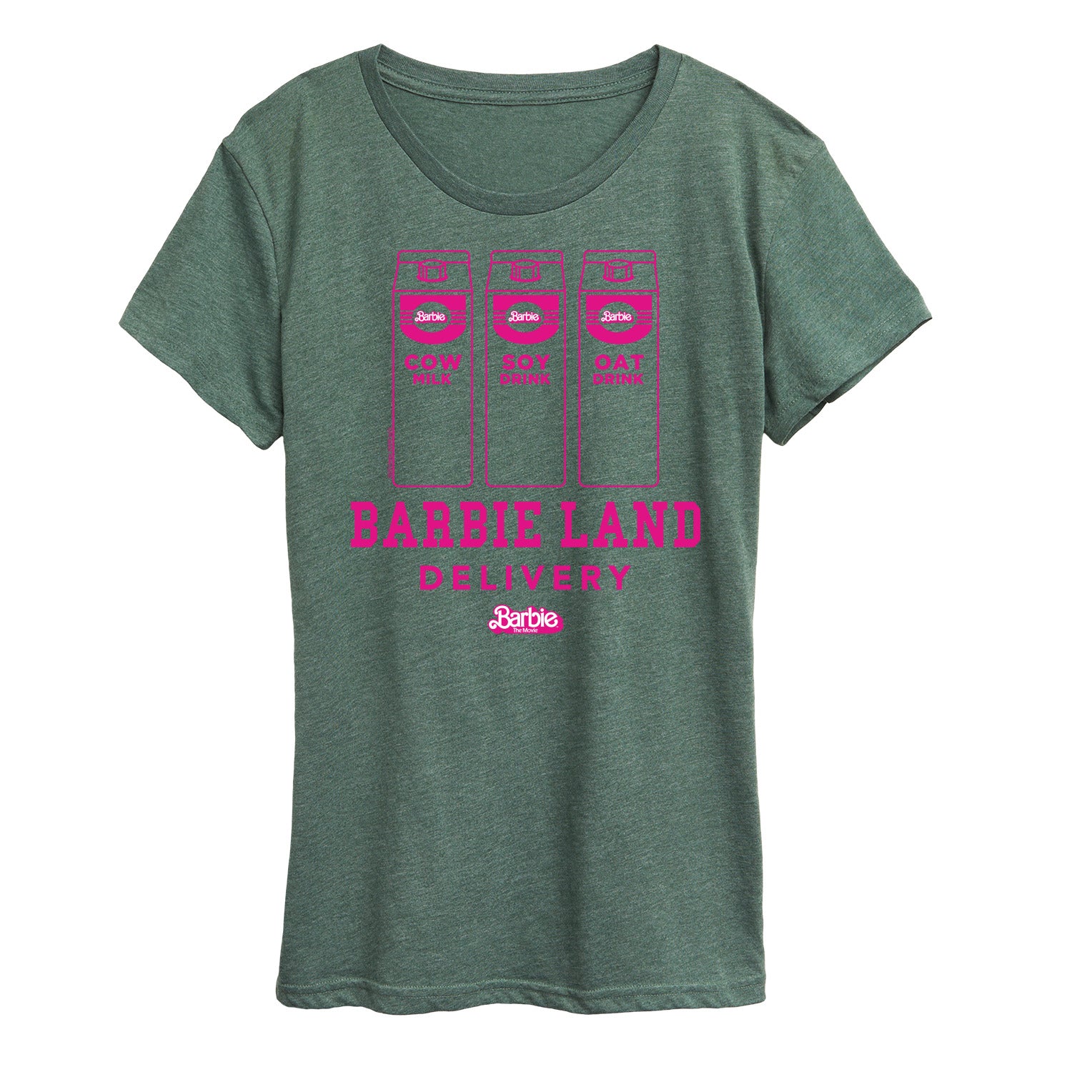 Barbie the Movie - Barbie Land Delivery Milk - Women's Short Sleeve Graphic T-Shirt