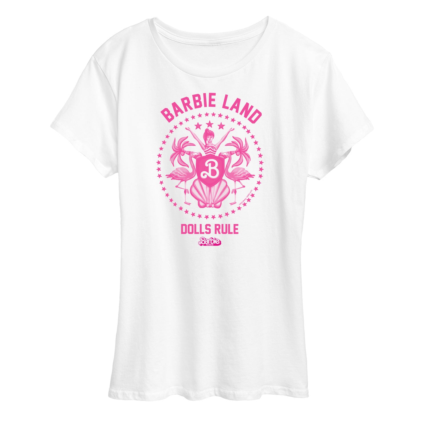Barbie the Movie - Barbie Land - Dolls Rule - Women's Short Sleeve Graphic T-Shirt - Image 3