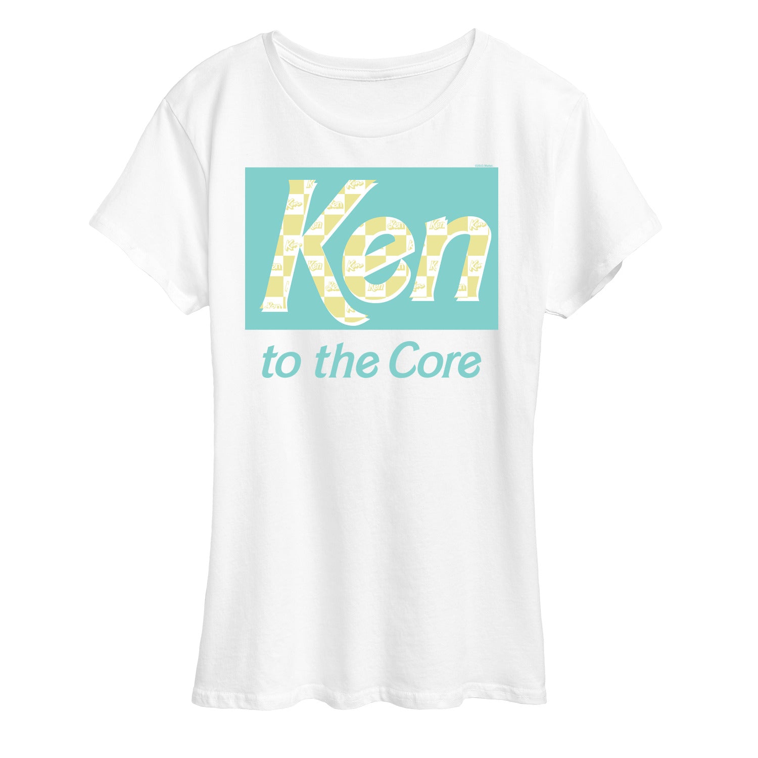 Barbie - Ken to the Core - Checked Style - Women's Short Sleeve Graphic T-Shirt - Image 3