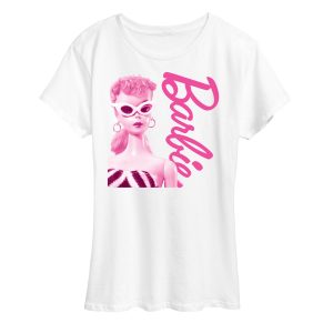 Barbie - Pink Doll Closeup - Women's Short Sleeve Graphic T-Shirt