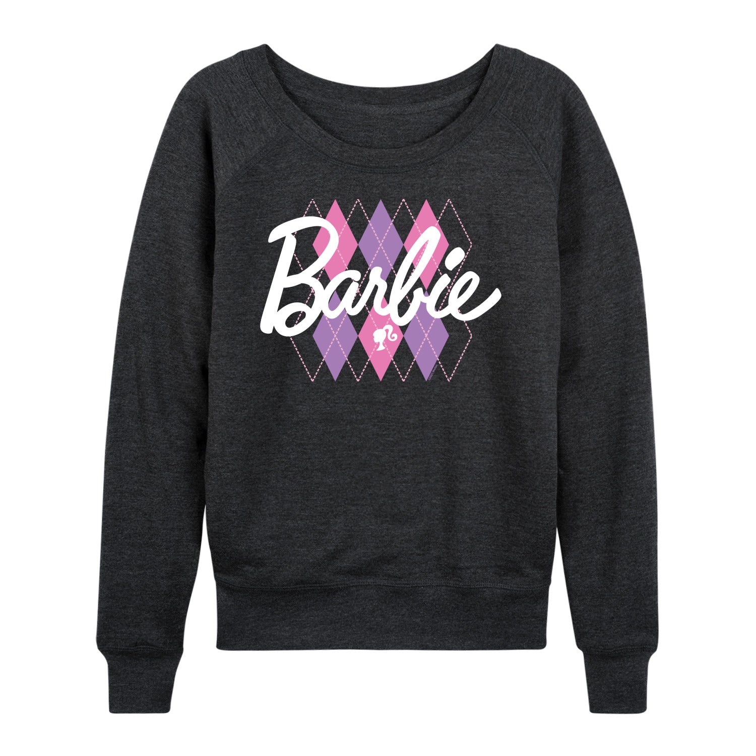 Barbie - Argyle - Women's Lightweight French Terry Long Sleeve Shirt - Image 2