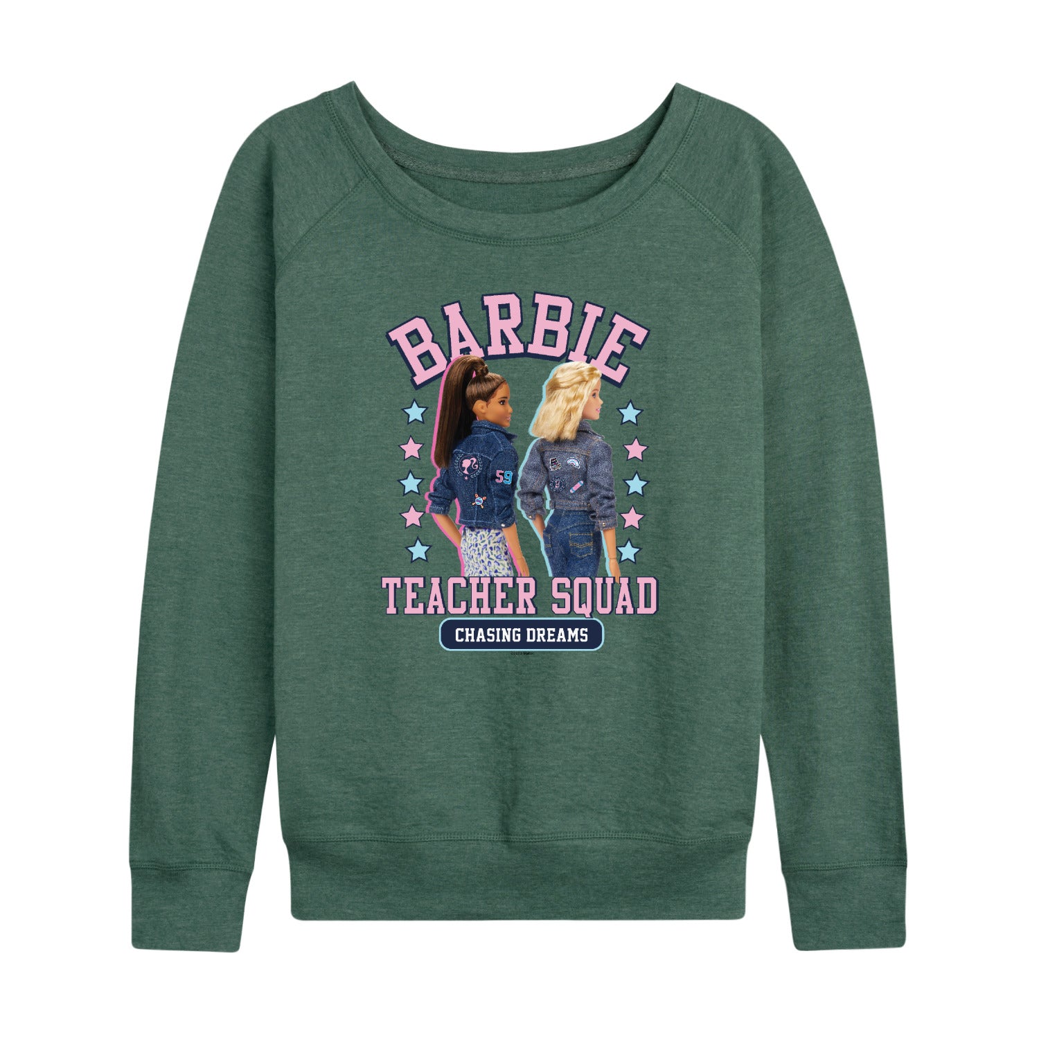 Barbie - Teacher Squad - Women's Lightweight French Terry Long Sleeve Shirt - Image 3