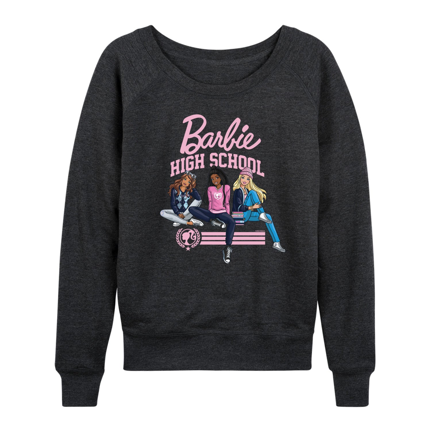 Barbie - High School Dolls - Women's Lightweight French Terry Long Sleeve Shirt