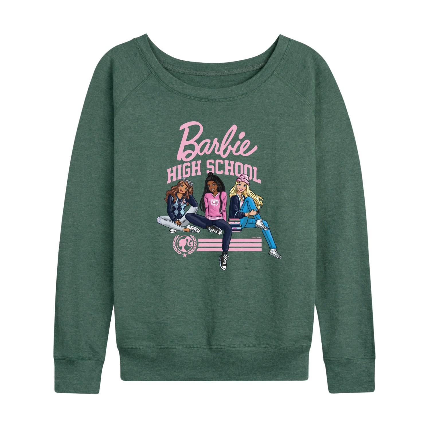Barbie - High School Dolls - Women's Lightweight French Terry Long Sleeve Shirt - Image 2