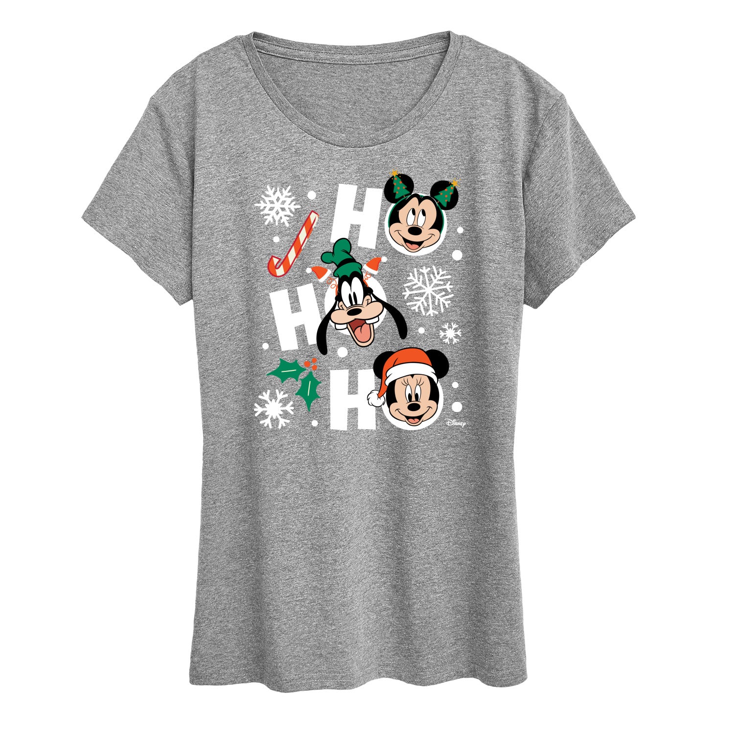 Disney - Ho Ho Ho Characters - Women's Short Sleeve Graphic T-Shirt - Image 2