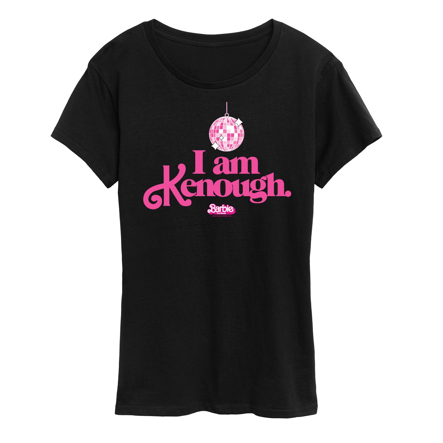 Barbie The Movie - I Am Kenough Disco Ball - Women's Short Sleeve Graphic T-Shirt
