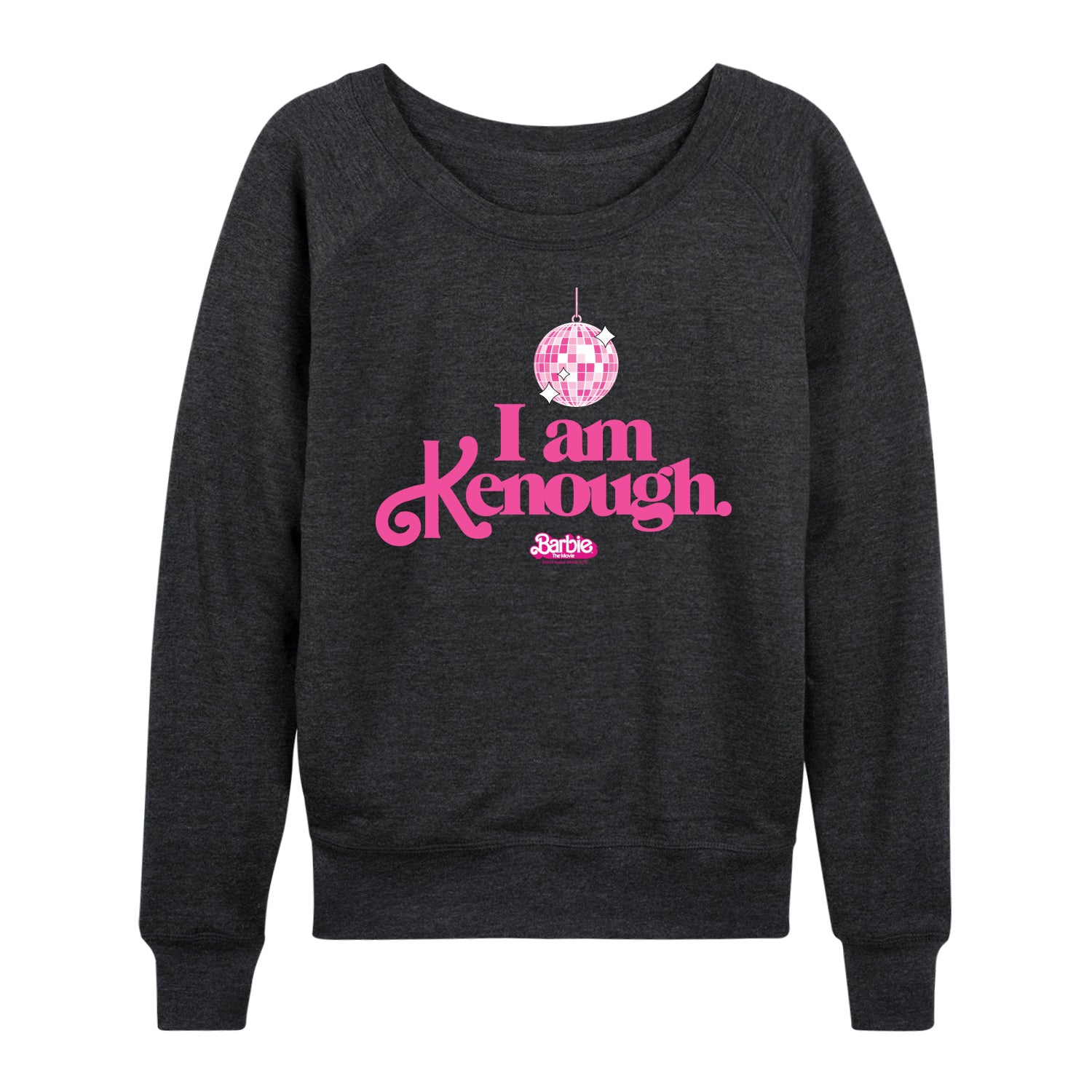 Barbie The Movie - I Am Kenough Disco Ball - Women's Lightweight French Terry Long Sleeve Shirt - Image 2