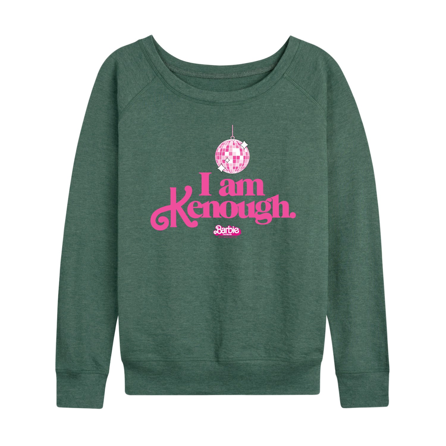 Barbie The Movie - I Am Kenough Disco Ball - Women's Lightweight French Terry Long Sleeve Shirt - Image 3