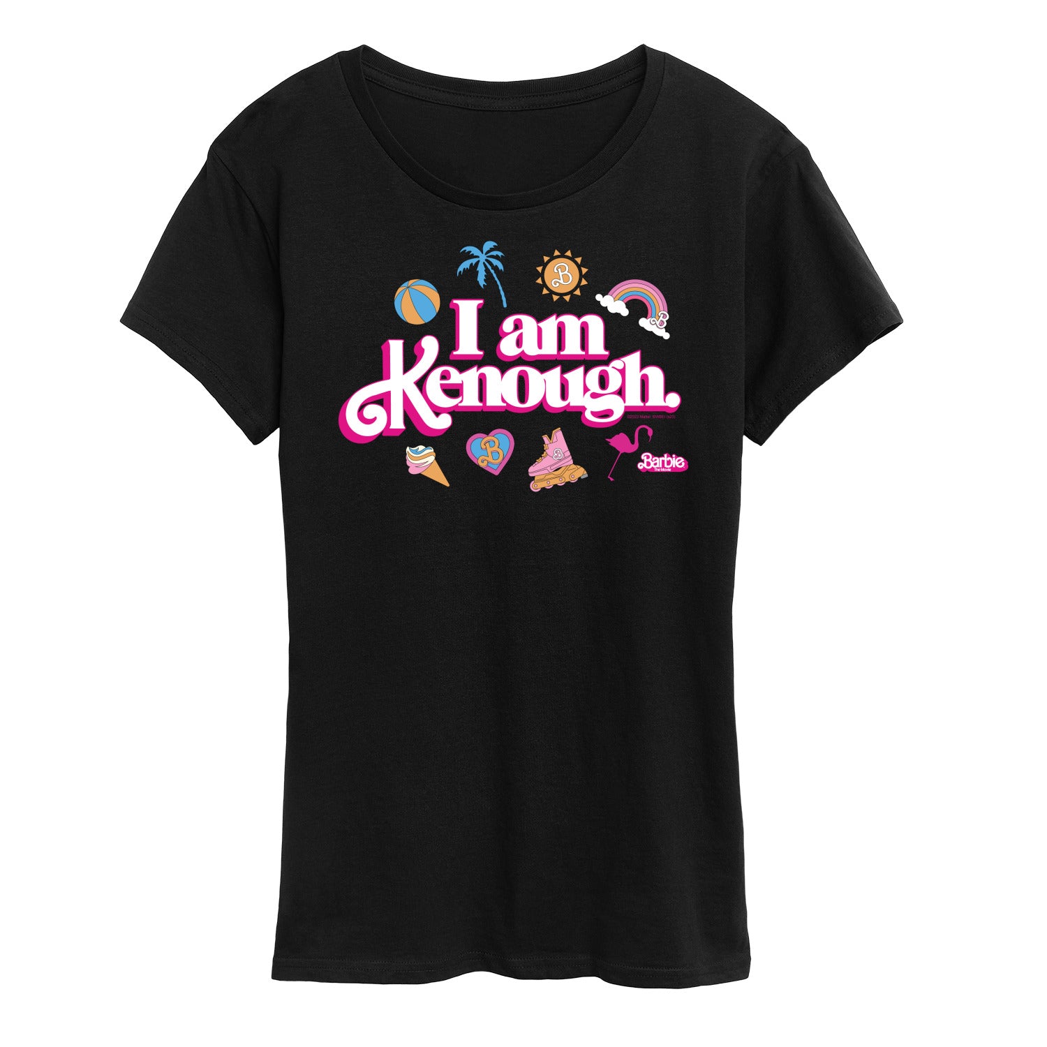 Barbie The Movie - I Am Kenough Icons - Women's Short Sleeve Graphic T-Shirt
