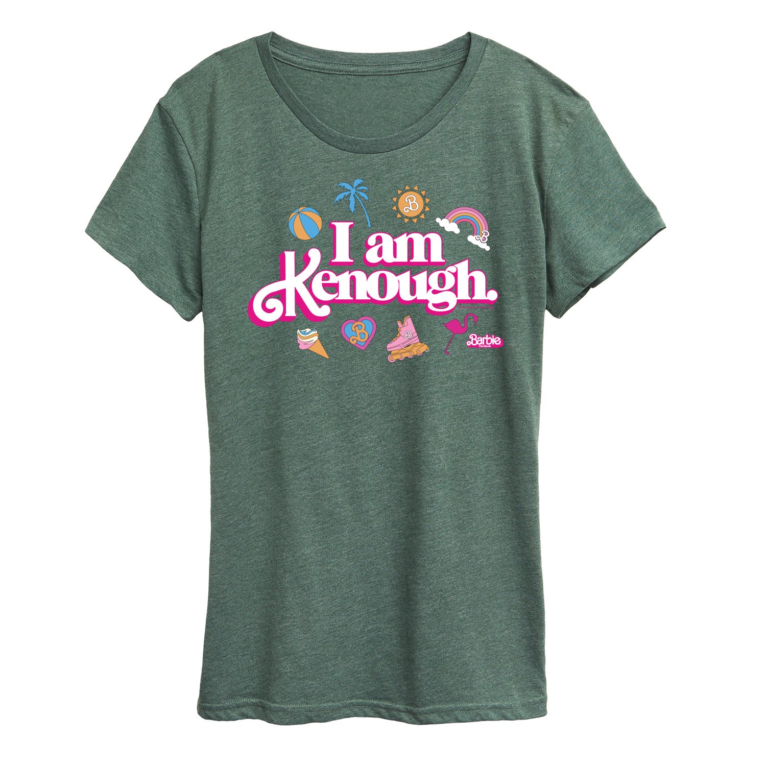 Barbie The Movie - I Am Kenough Icons - Women's Short Sleeve Graphic T-Shirt - Image 2