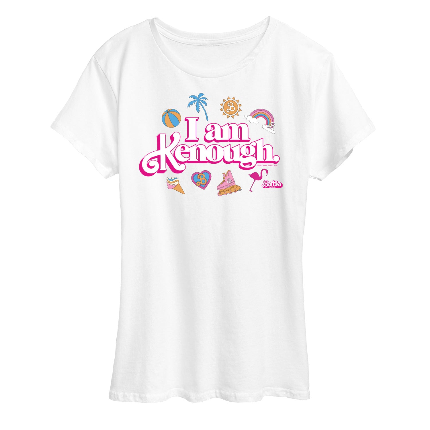 Barbie The Movie - I Am Kenough Icons - Women's Short Sleeve Graphic T-Shirt - Image 4