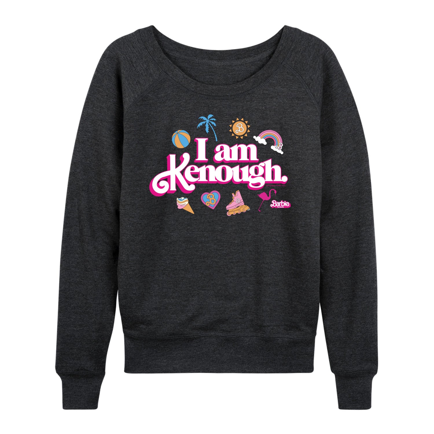 Barbie The Movie - I Am Kenough Icons - Women's Lightweight French Terry Long Sleeve Shirt - Image 2