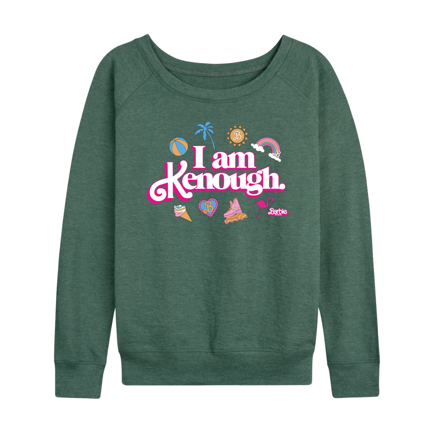 Barbie The Movie - I Am Kenough Icons - Women's Lightweight French Terry Long Sleeve Shirt - Image 3