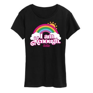 Barbie The Movie - I Am Kenough Rainbow Clouds - Women's Short Sleeve Graphic T-Shirt