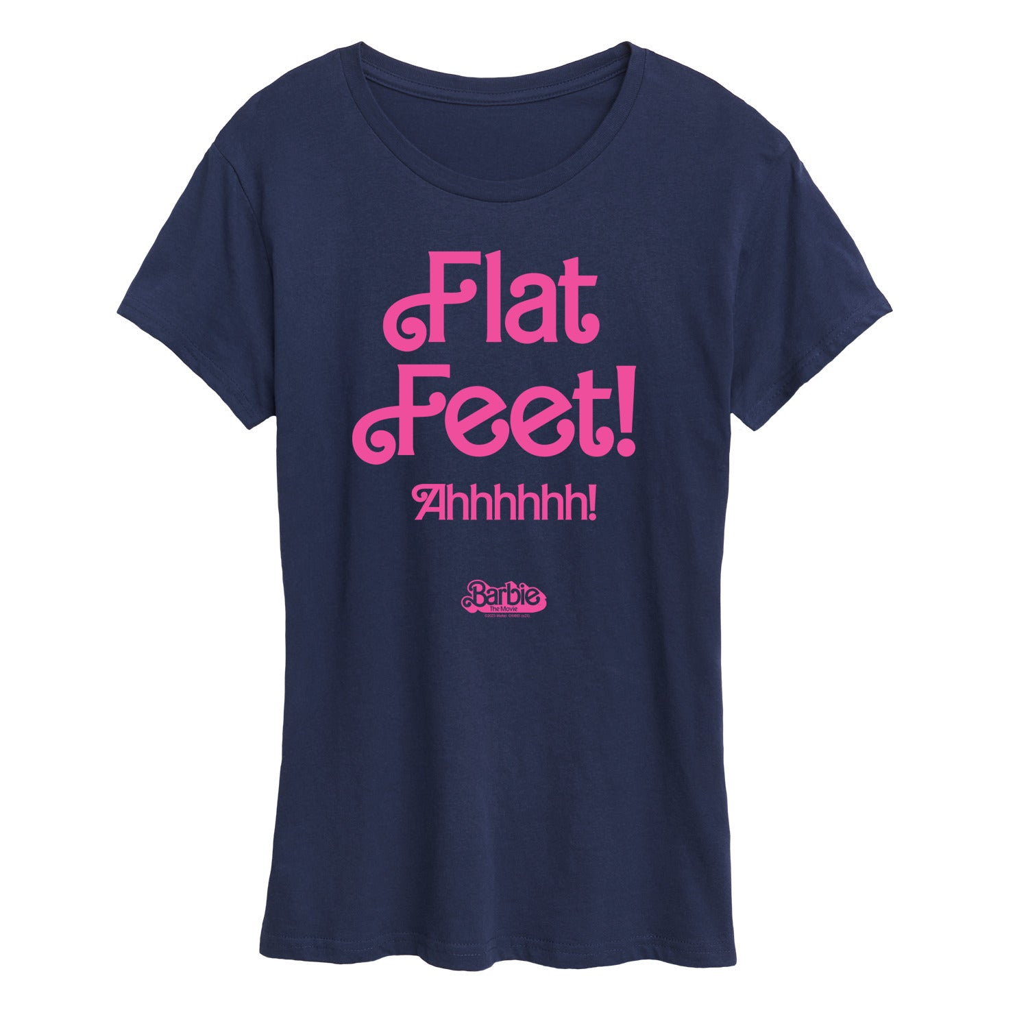 Barbie The Movie - Barbie Movie Flat Feet - Women's Short Sleeve Graphic T-Shirt - Image 3