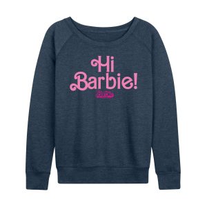 Barbie The Movie - Hi Barbie - Women's Lightweight French Terry Long Sleeve Shirt