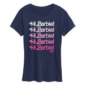 Barbie The Movie - Hi Barbie Stacked - Women's Short Sleeve Graphic T-Shirt