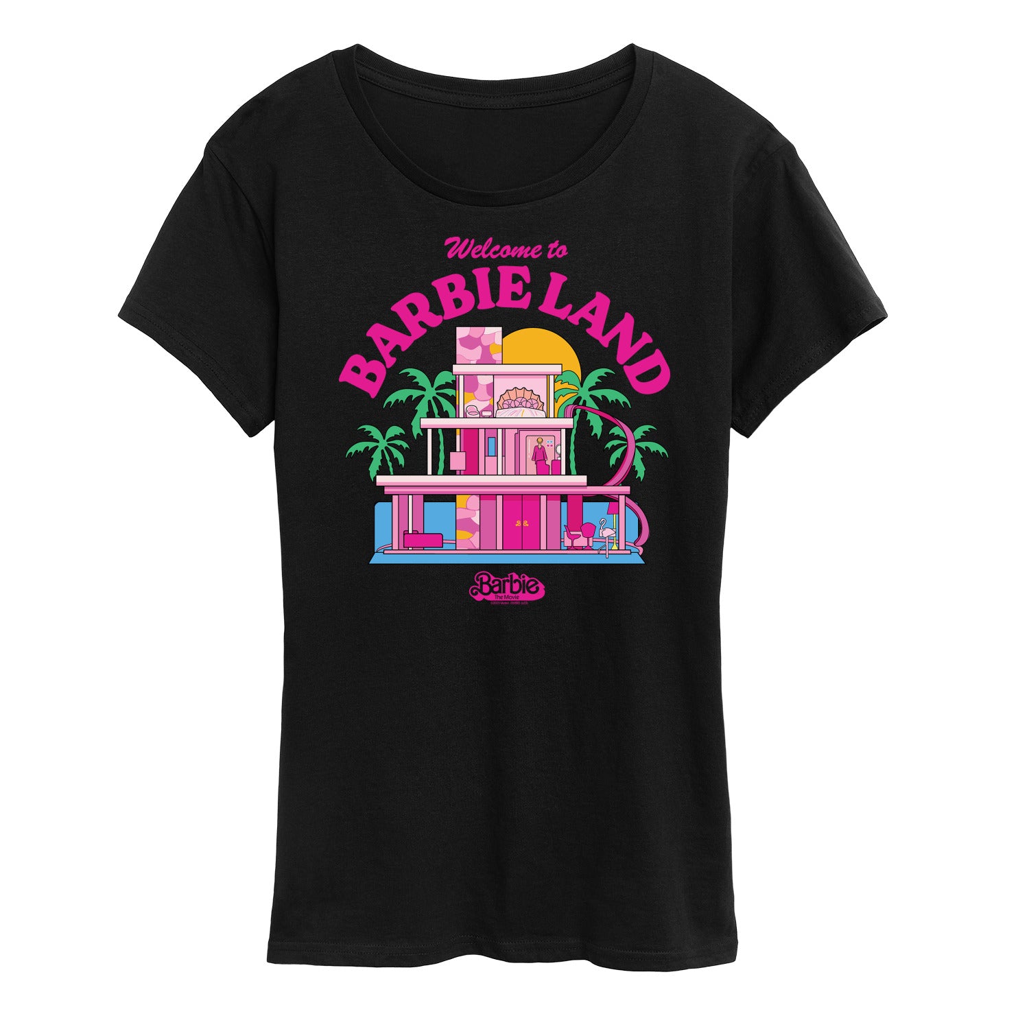 Barbie The Movie - Welcome To Barbie Land - Women's Short Sleeve Graphic T-Shirt - Image 2