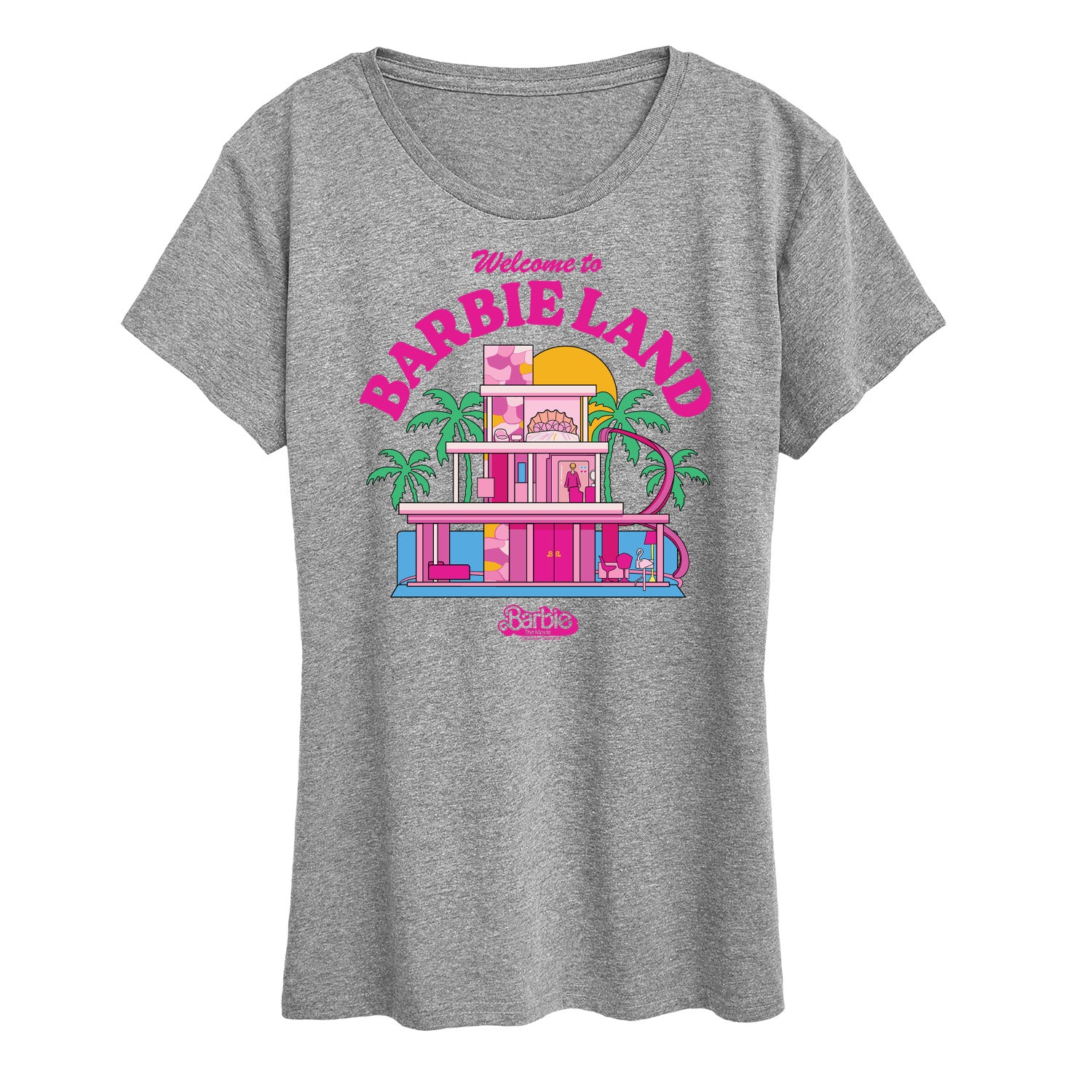 Barbie The Movie - Welcome To Barbie Land - Women's Short Sleeve Graphic T-Shirt - Image 3