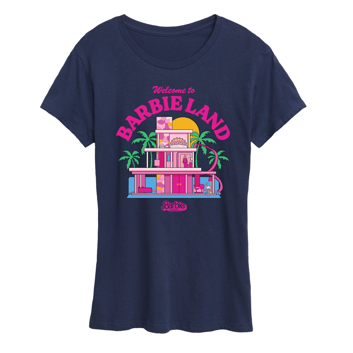 Barbie The Movie - Welcome To Barbie Land - Women's Short Sleeve Graphic T-Shirt - Image 4