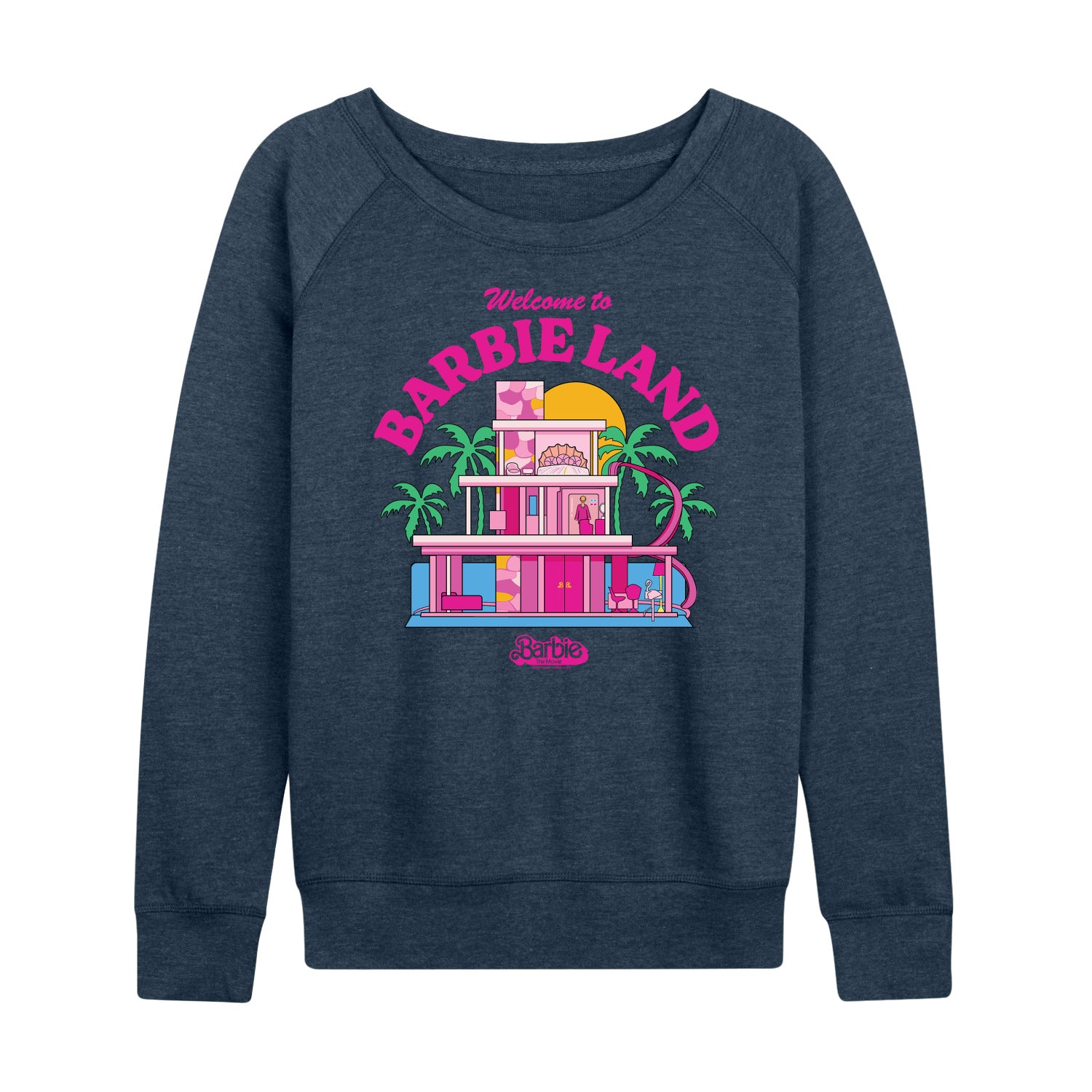 Barbie The Movie - Welcome To Barbie Land - Women's Lightweight French Terry Long Sleeve Shirt
