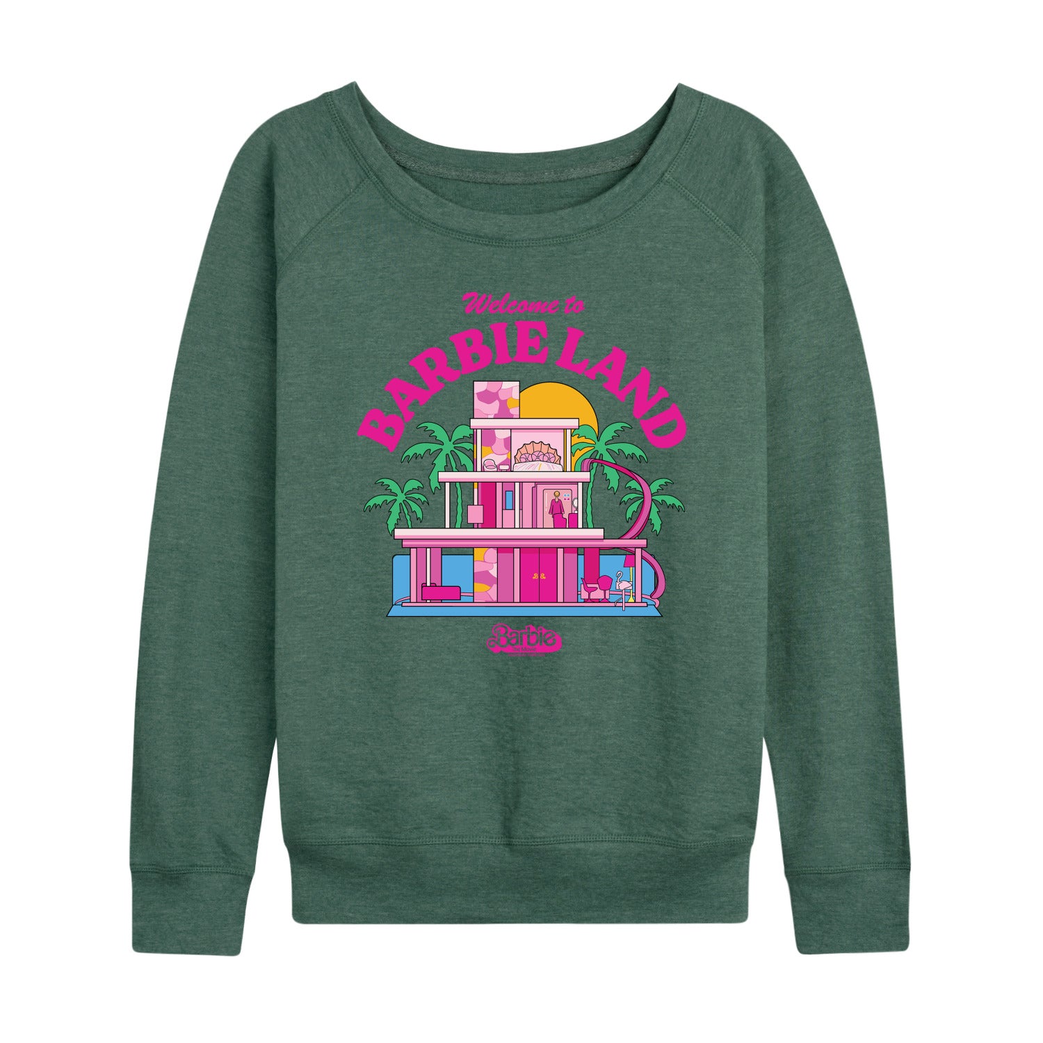 Barbie The Movie - Welcome To Barbie Land - Women's Lightweight French Terry Long Sleeve Shirt - Image 3
