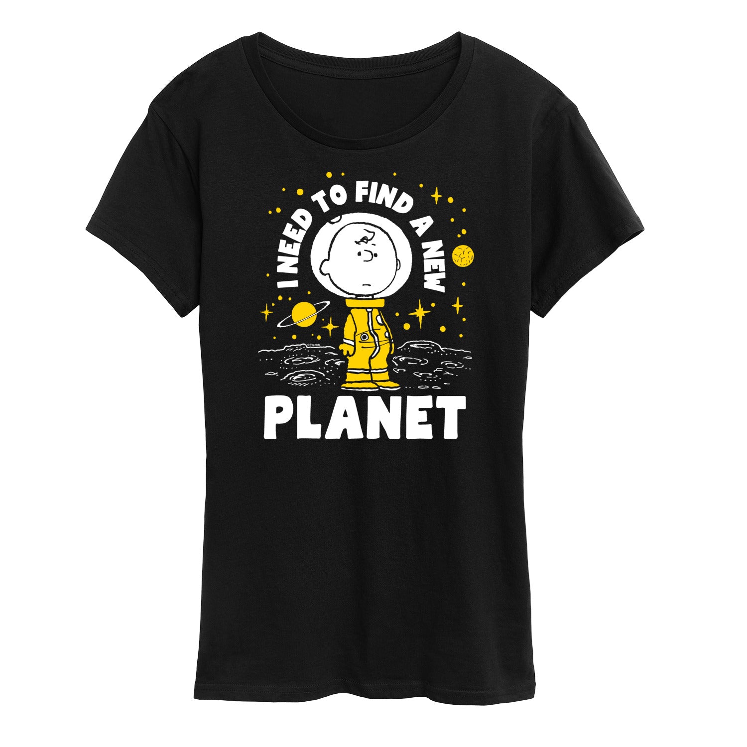 Peanuts - Another Planet - Women's Short Sleeve Graphic T-Shirt - Image 2